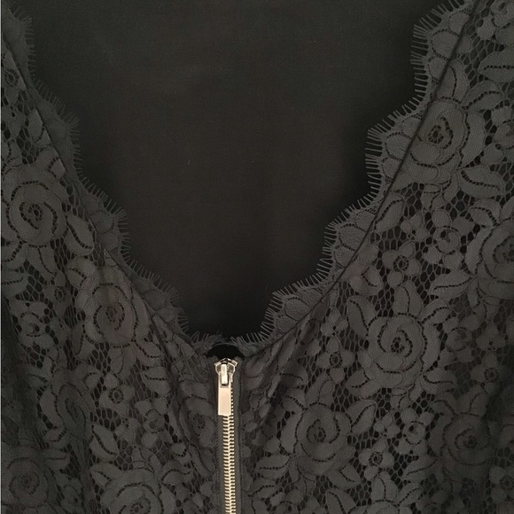 Diane Von Furstenberg black lace dress 12-14 NWOT - Picture 5 of 9